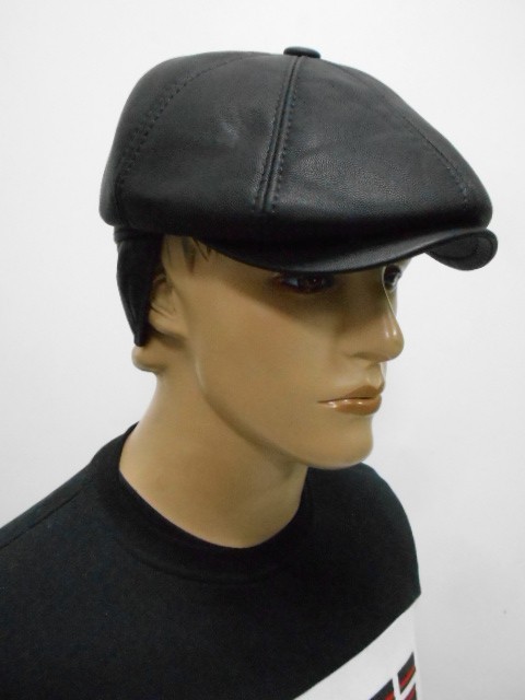  Кепка муж. кожа