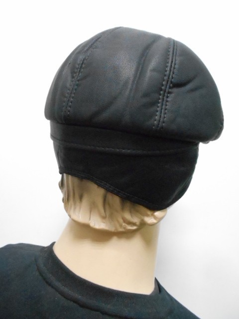 Кепка муж. кожа