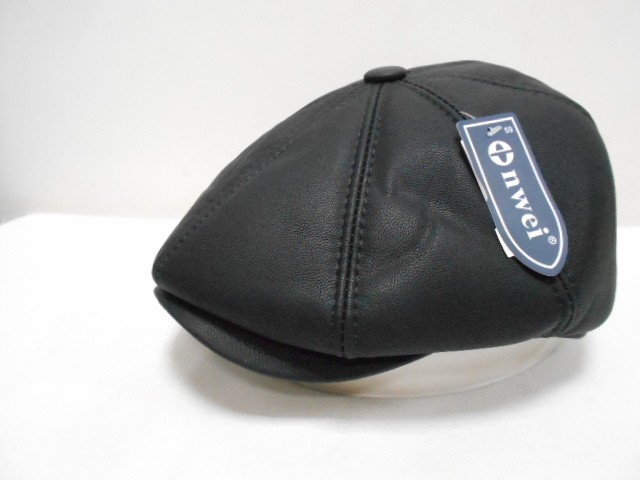  Кепка муж. кожа