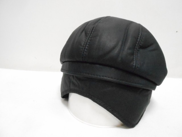  Кепка муж. кожа