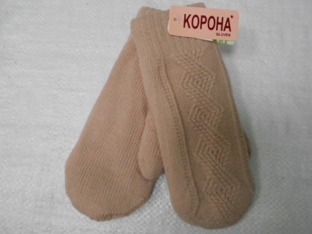  Варежки жен. косичка