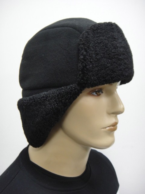  Ушанка коттон+барашек