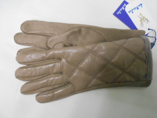  перчатки жен.1/2 натур.кожа 