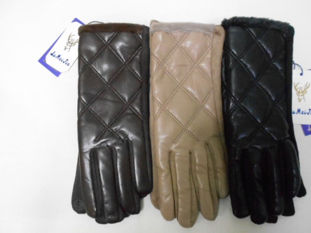   перчатки жен.1/2 натур.кожа 