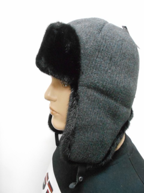  Ушанка муж. коттон+шерсть