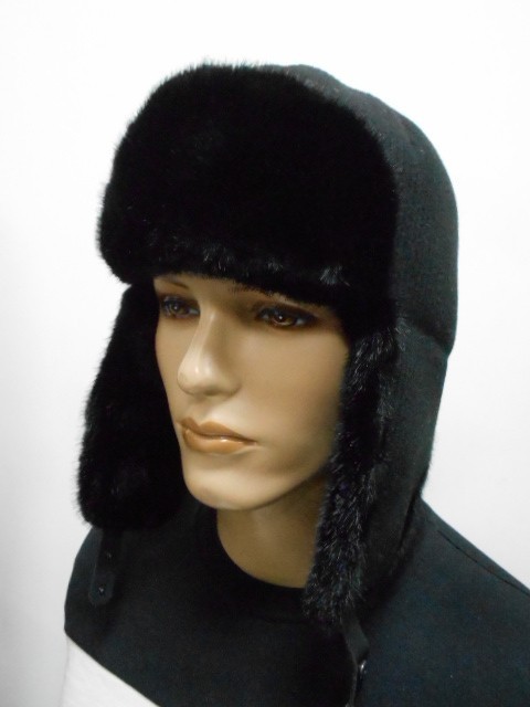  Ушанка муж. коттон+шерсть