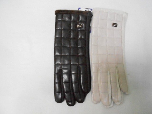   перчатки жен.1/2 натур.кожа