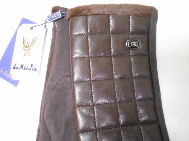   перчатки жен.1/2 натур.кожа