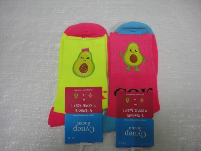  Носки авокадо светящиеся