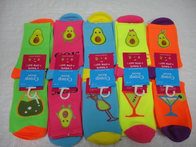  Носки авокадо светящиеся