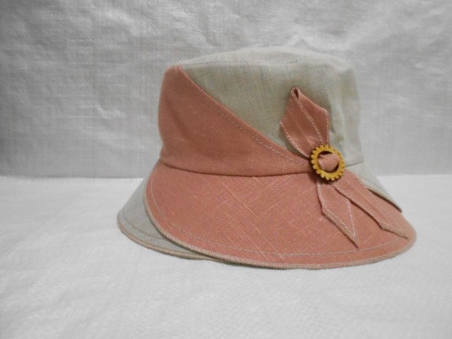  Панама лён 2-х цвет