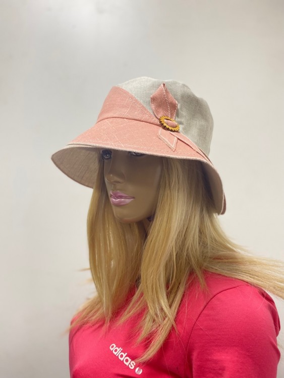  Панама лён 2-х цвет