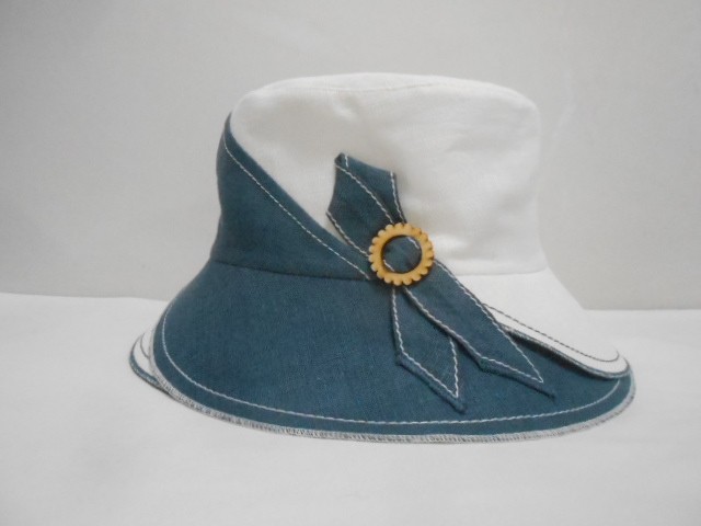  Панама лён 2-х цвет