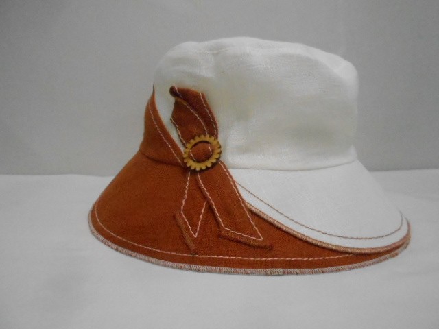  Панама лён 2-х цвет