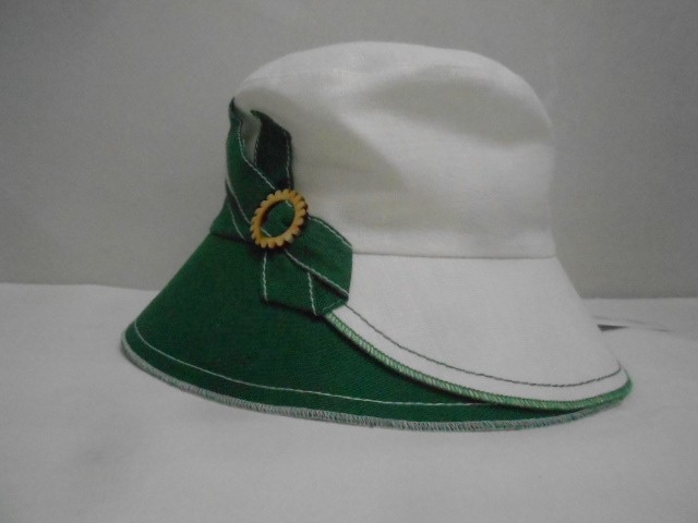  Панама лён 2-х цвет