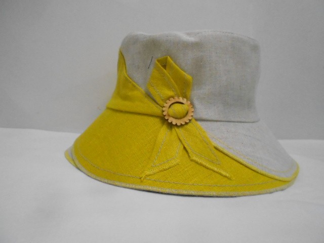  Панама лён 2-х цвет