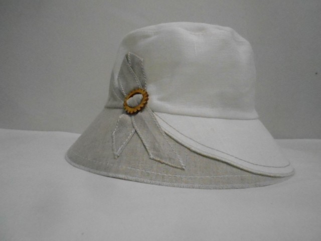  Панама лён 2-х цвет