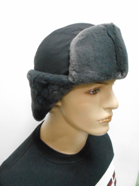  Ушанка муж. плащёвка+норка