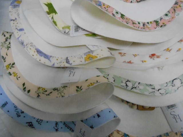  Шляпа лён цветы