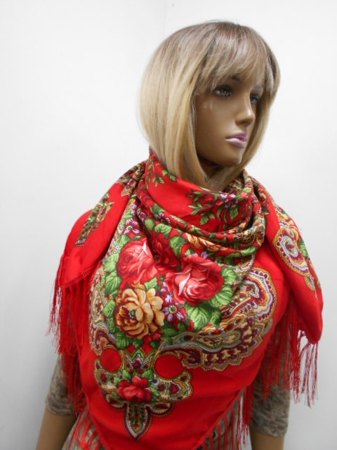 Платок цветы