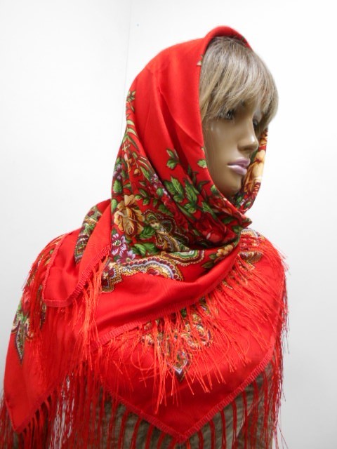 Платок цветы