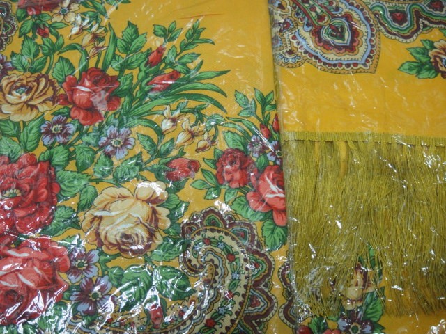 Платок цветы