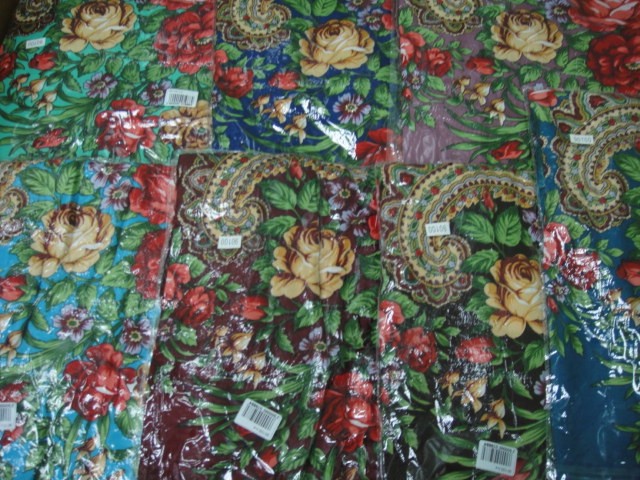 Платок цветы