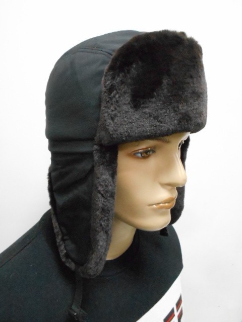  Ушанка муж. плащёвка+норка
