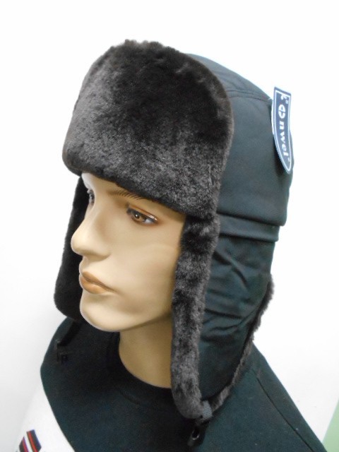 Ушанка муж. плащёвка+норка