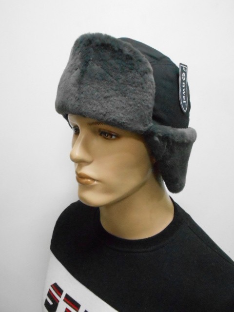  Ушанка муж. плащёвка+норка