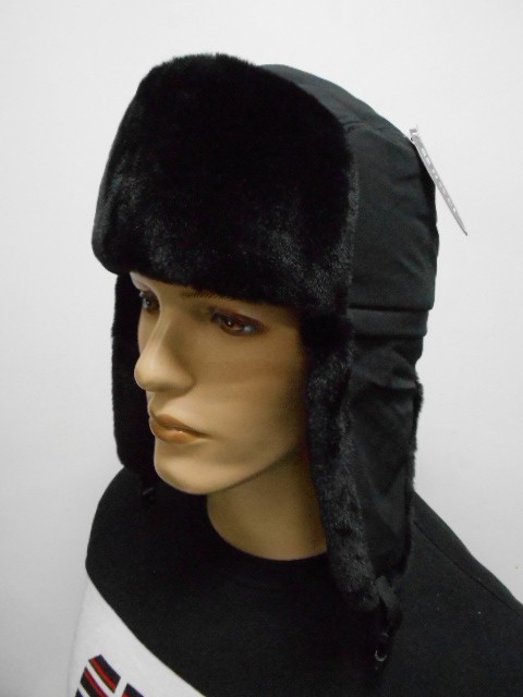  Ушанка муж. плащёвка+норка