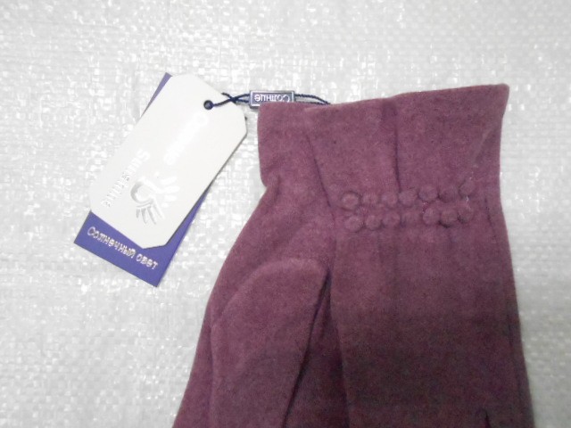   перчатки жен. шерсть+бамбук