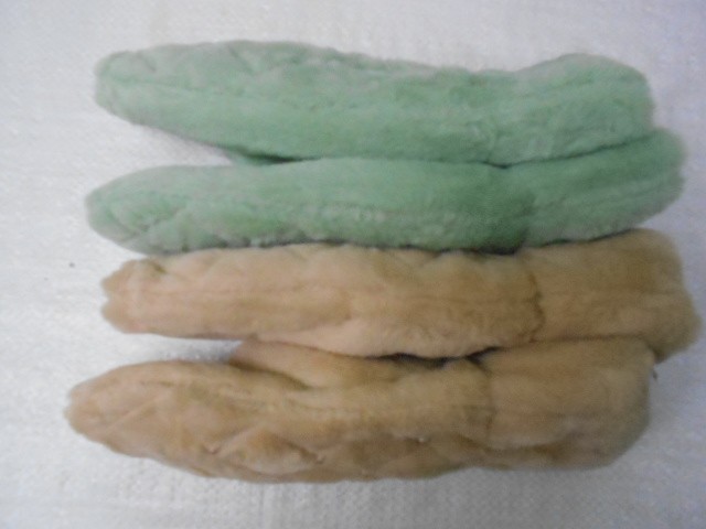  Варежки жен. мех жемчуг