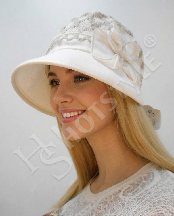  Кепка -шляпа лён