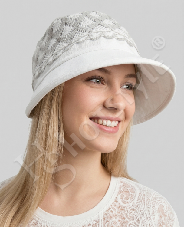  Кепка -шляпа лён