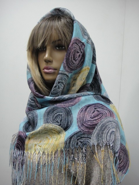  Клубки+город платок