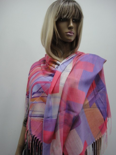  Абстракция+клетка платок