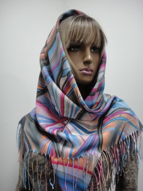  Абстракция+клетка платок