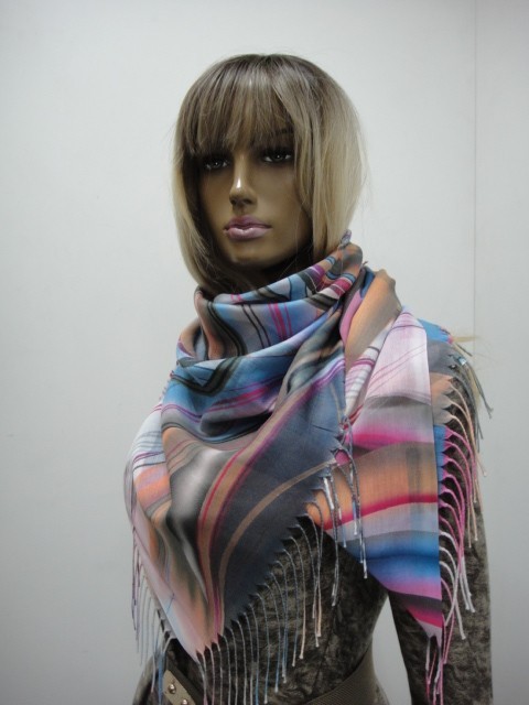  Абстракция+клетка платок