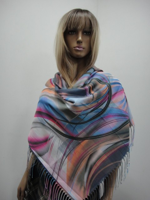  Абстракция+клетка платок