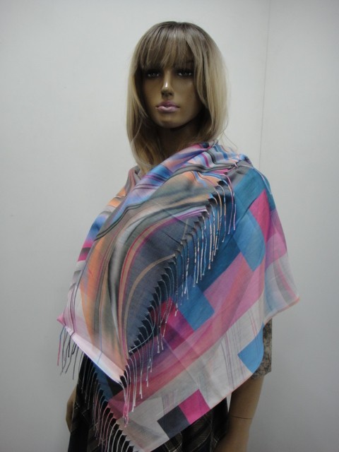  Абстракция+клетка платок