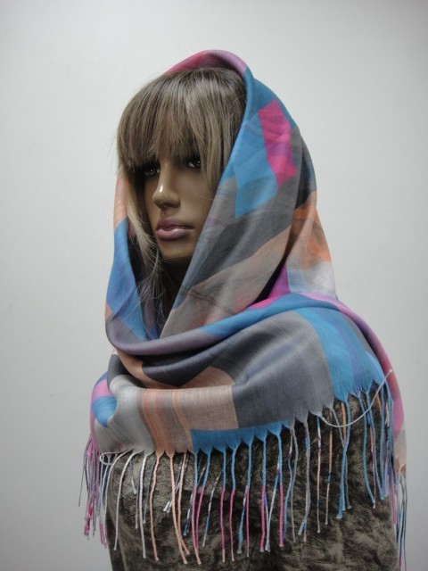  Абстракция+клетка платок