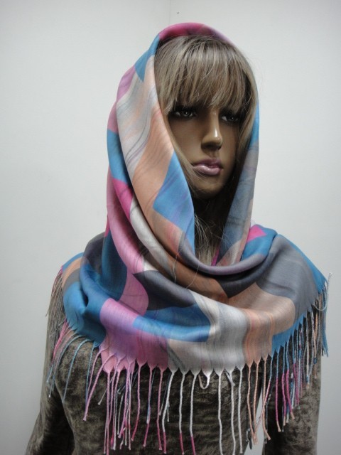  Абстракция+клетка платок