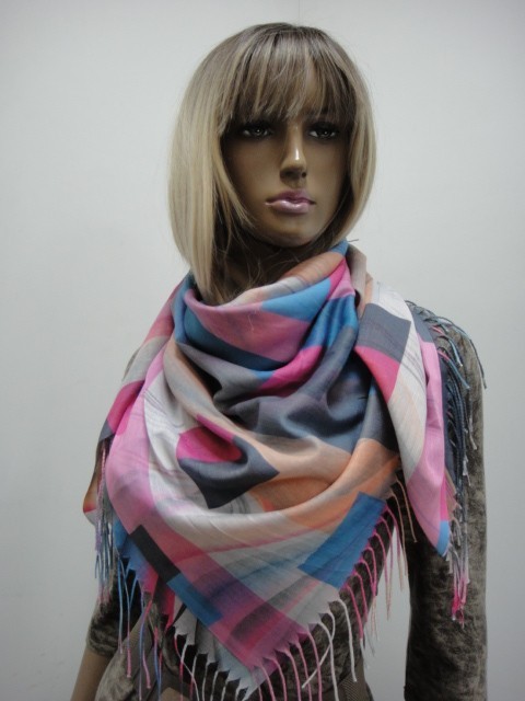  Абстракция+клетка платок