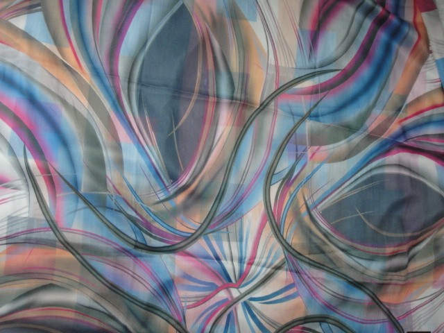  Абстракция+клетка платок