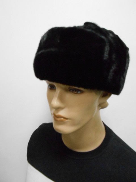  Ушанка муж. кожа+норка