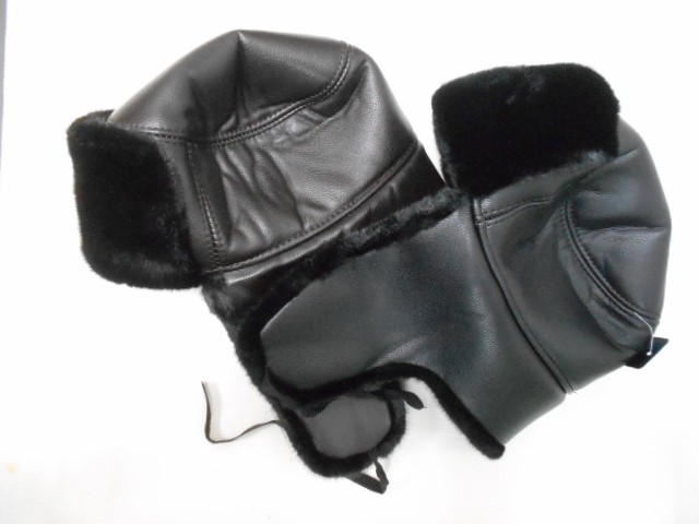  Ушанка муж. кожа+норка