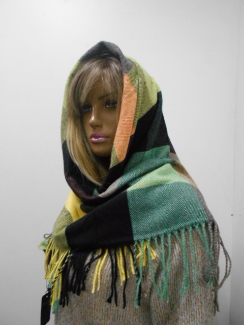  Клетка платок меланж