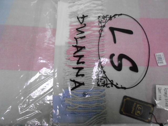  Клетка платок меланж