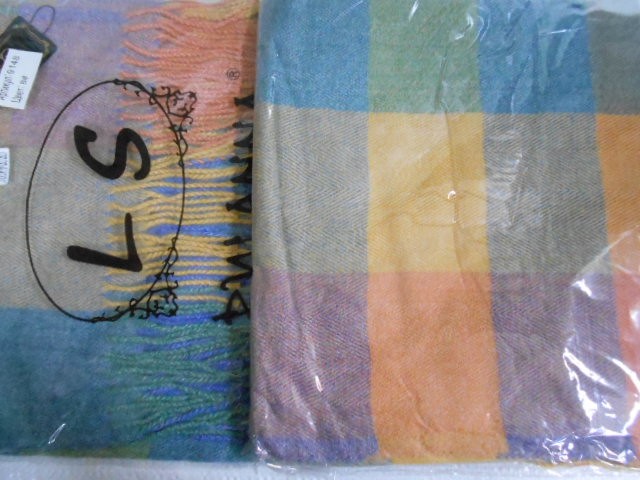  Клетка платок меланж